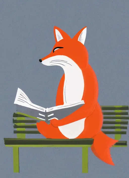 Prompt: a beautiful nostalgic photo of an anthropomorphic fox reading a newspaper and wearing tweeds on a park bench, artstation, rule of thirds, 8k