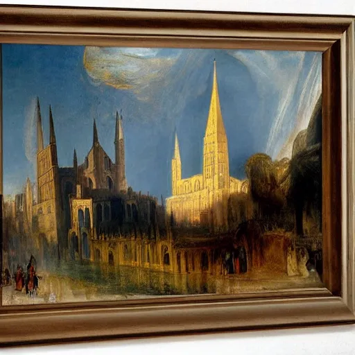 Image similar to Norwich cathedral by J. M. W. Turner