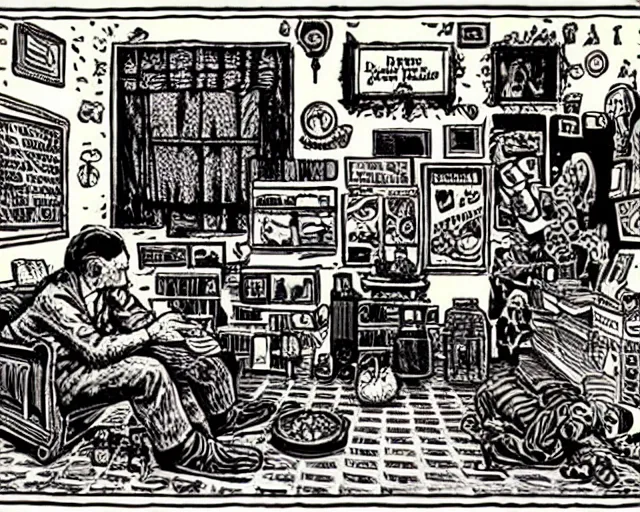 Image similar to robert crumb