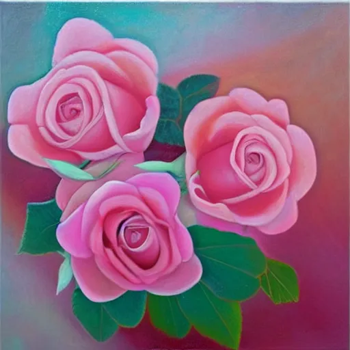 Image similar to squishy delicacy, sacred flower, pink roses, detailed oil painting by Georgia O’Keefe