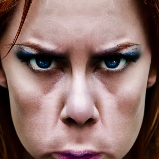 Image similar to first - person photograph of a furious woman, white space, 4 k, professional photography, extreme detail, realistic facial features, eye contact