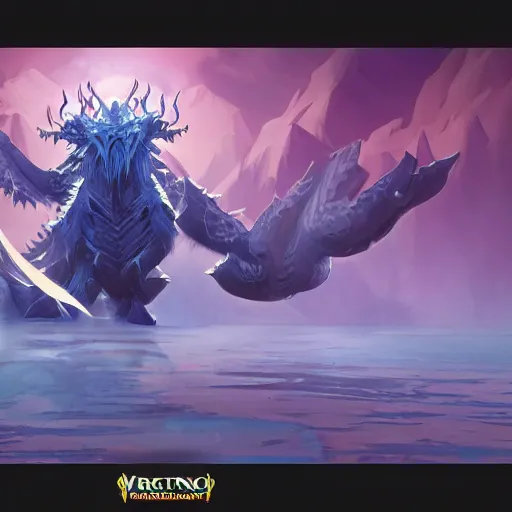 Image similar to ice dragon vector minimalist warcraft, loftis, cory behance hd by jesper ejsing, by rhads, makoto shinkai and lois van baarle, ilya kuvshinov, rossdraws global illumination