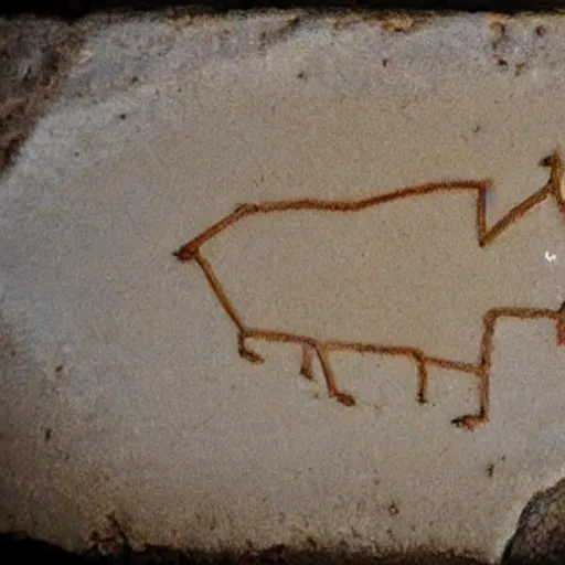 Prompt: Twitter, cave art