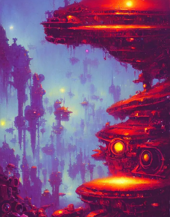 Image similar to an amazing piece of art by Paul Lehr