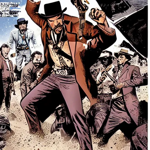 Prompt: django unchained by will eisner