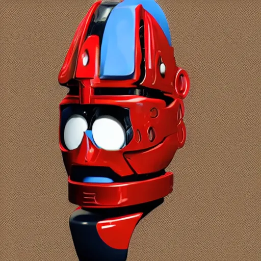 Image similar to Bionicles character with the face of Joe Biden