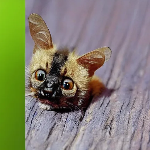 Image similar to photo of world ’ s smallest cat the size of a honeybee