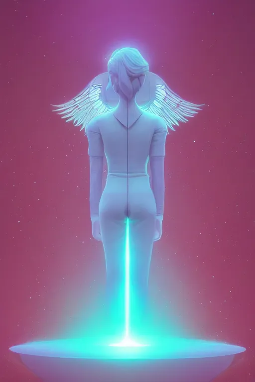 Image similar to The angel that came to Earth art by Beeple, Trending on artstation, artstationHD, artstationHQ, 4k, 8k