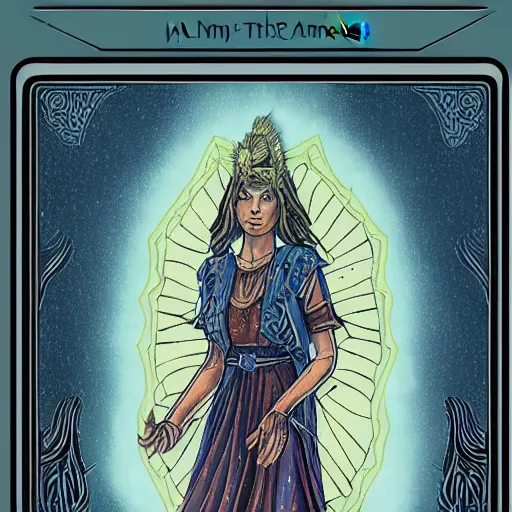 Image similar to Tarot card of Among Us, HD, Detailed, Intricate, 8k character