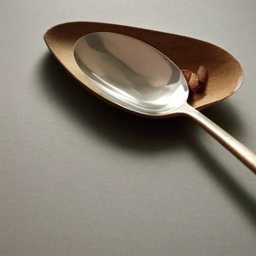 Image similar to a spoon wearing a dress