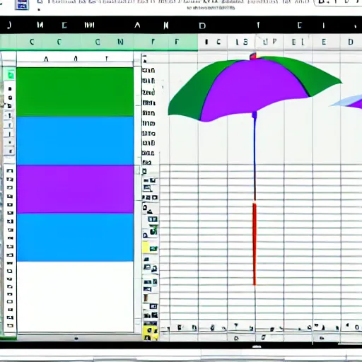 Image similar to artwork made with microsoft excel