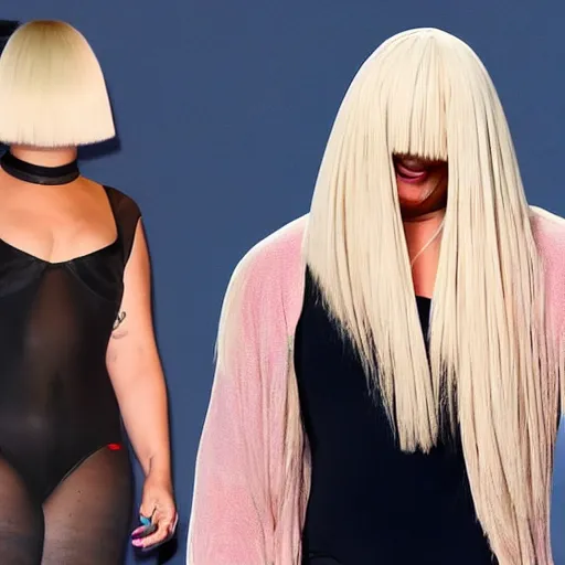 Image similar to sia furler wearing a leotard