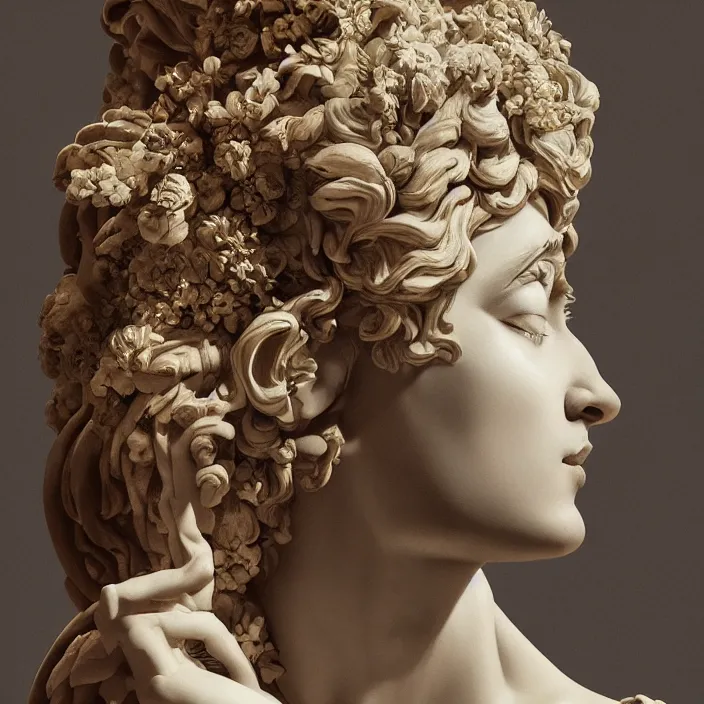 Prompt: beautiful goddess, baroque element, intricate artwork by caravaggio. trending on artstation, octane render, cinematic lighting, hyper realism, 8 k, depth of field, 3 d