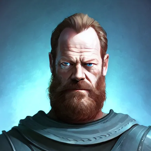 Image similar to portrait of iain glen as odin, the nordic god, mattepainting concept blizzard pixar maya engine on stylized background splash comics global illumination lighting artstation lois van baarle, ilya kuvshinov, rossdraws