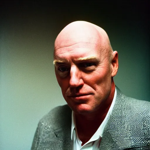 Prompt: photo of donald trump as a bald man, cinestill, 8 0 0 t, 3 5 mm, full - hd