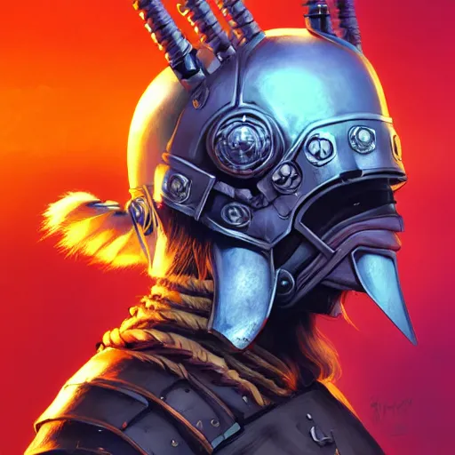 Image similar to cyberpunk viking helmet mask warrior goddess robot ninja fantasy, art gta 5 cover, official fanart behance hd artstation by jesper ejsing, by rhads, makoto shinkai and lois van baarle, ilya kuvshinov, ossdraws