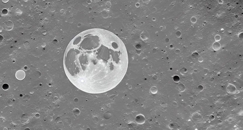 Prompt: satellite map of the moon