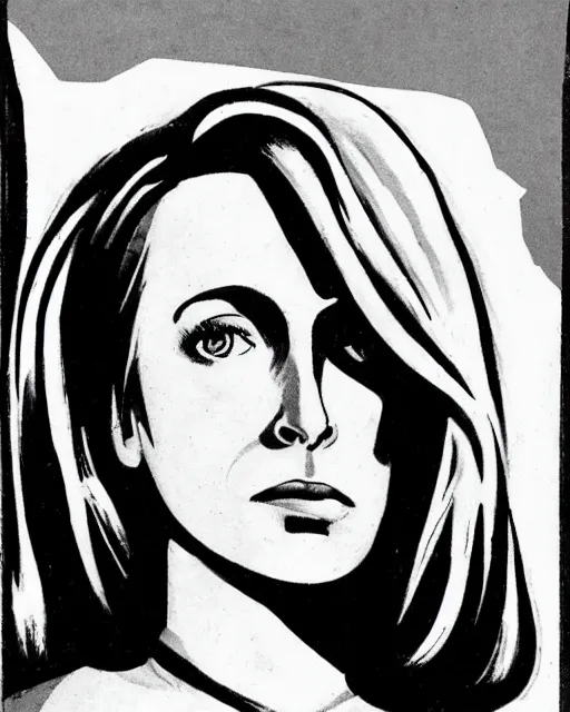 Prompt: a portrait of Dana Scully by Jack Kirby