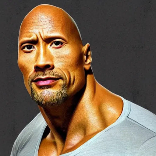 Image similar to Dwayne Johnson made of vegetables