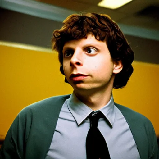 Image similar to michael cera in pulp fiction, photograph