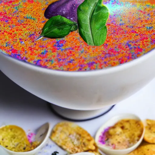 Prompt: galaxy soup 4k close up