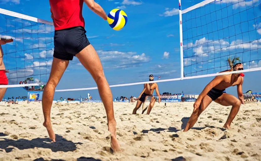 Image similar to frogs playing beach volleyball tornado, highly detailed, extremely high quality, hd, 4 k, 8 k, professional photographer, 4 0 mp, lifelike, top - rated, award winning, cinematic, realistic, detailed lighting, detailed shadows, sharp, no blur, edited, corrected, trending