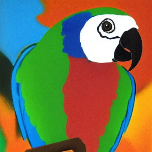 Image similar to polly come here!, do you want a cracker?, polly!, parrot,