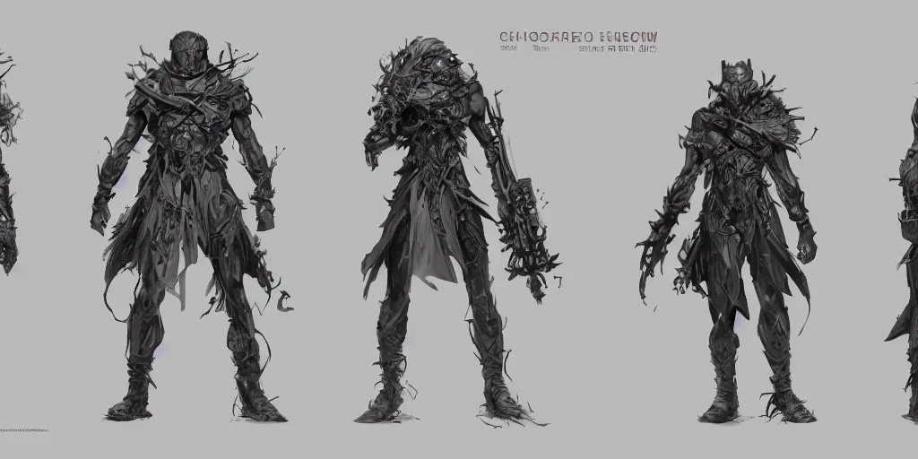 Image similar to chronos, character sheet, concept design, contrast, hot toys, kim jung gi, greg rutkowski, zabrocki, karlkka, jayison devadas, trending on artstation, 8 k, ultra wide angle, pincushion lens effect