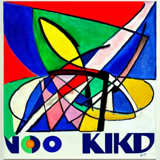 Image similar to novo nordisk logo by kandinsky, oil on canvas