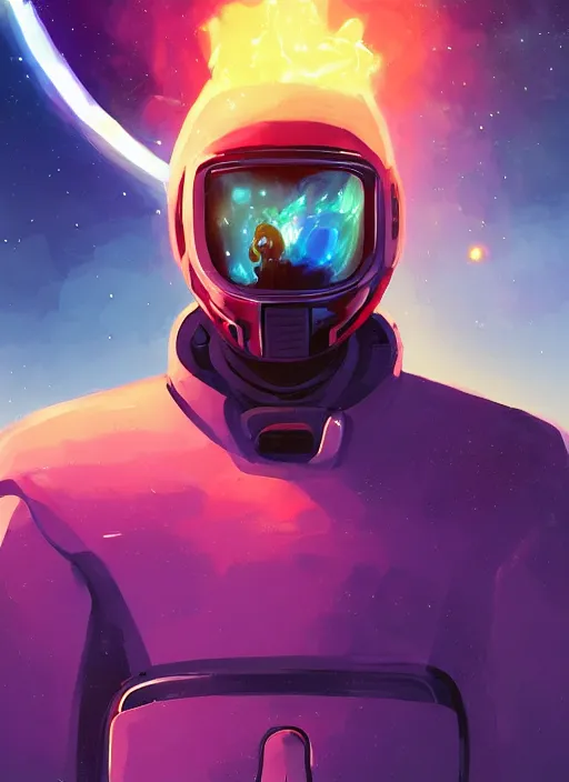 Image similar to handsome black male in a futuristic spacesuit in front of exploding nebulae, 2d game fanart behance hd by Jesper Ejsing, by RHADS, Makoto Shinkai and Lois van baarle, ilya kuvshinov, rossdraws global illumination