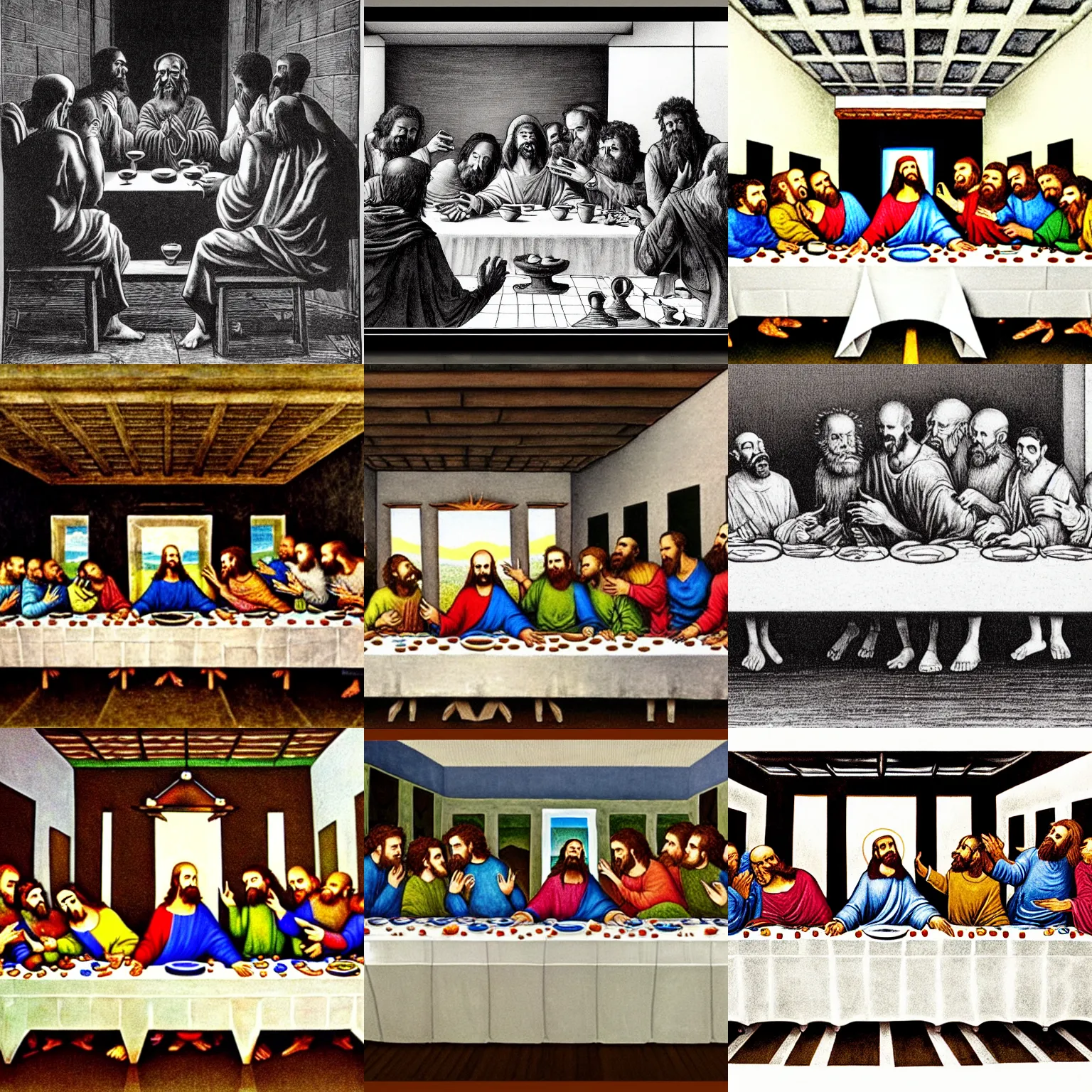 Prompt: The Last supper by Shel Silverstein