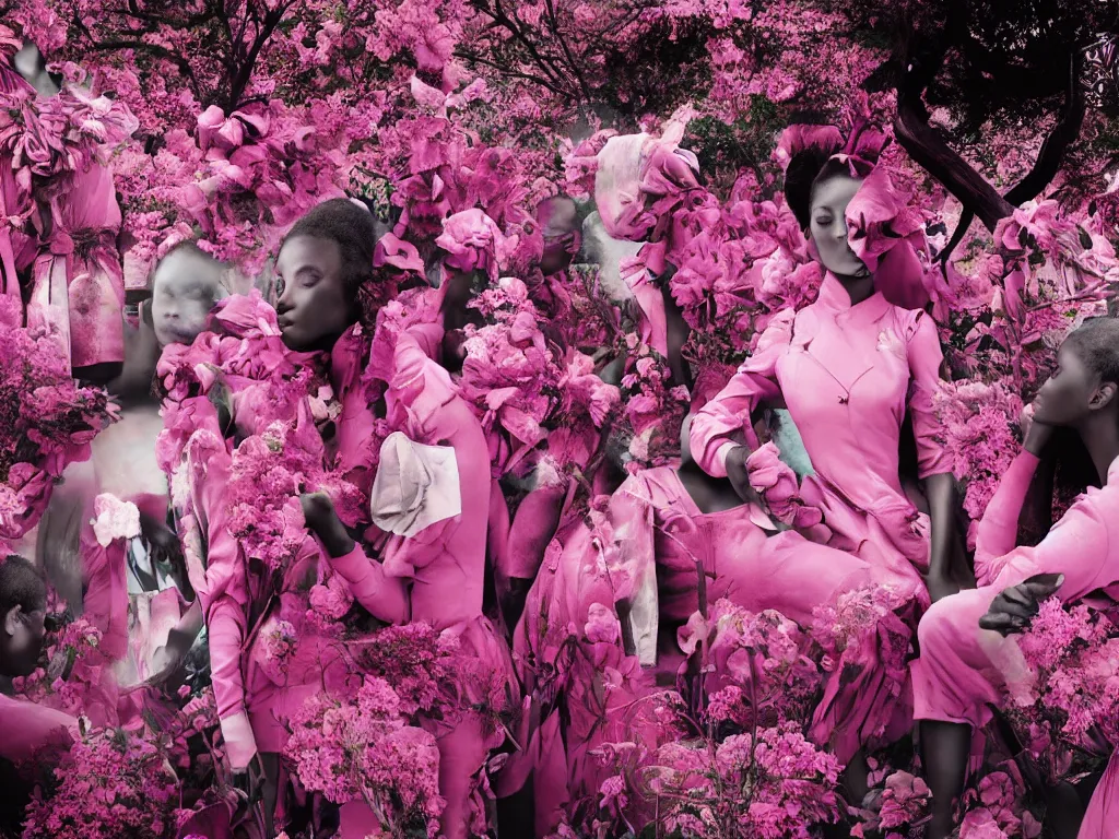 Prompt: fragrance advertising campaign by richard mosse