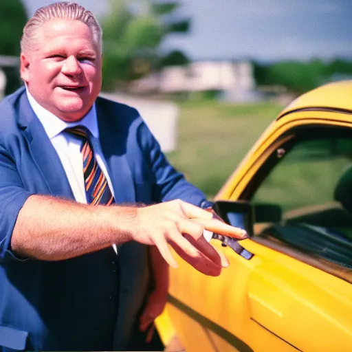 Prompt: render of doug ford grabbing a bee cinestill, 8 0 0 t, 3 5 mm, full - hd