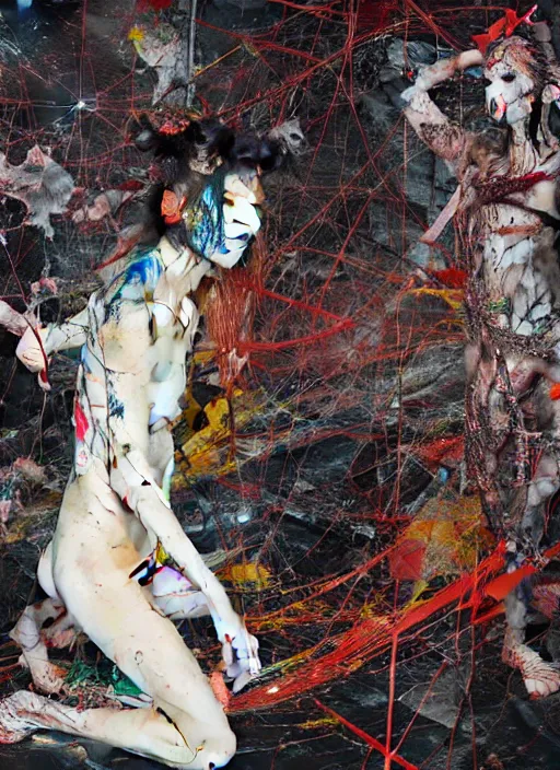 Image similar to entropy is the natural order of the universe i simply catalyze the process, a brutalist designed, gothic, rich deep colours, painted by francis bacon, adrian ghenie, james jean and petra cortright, part by gerhard richter, part by takato yamamoto. 8 k masterpiece