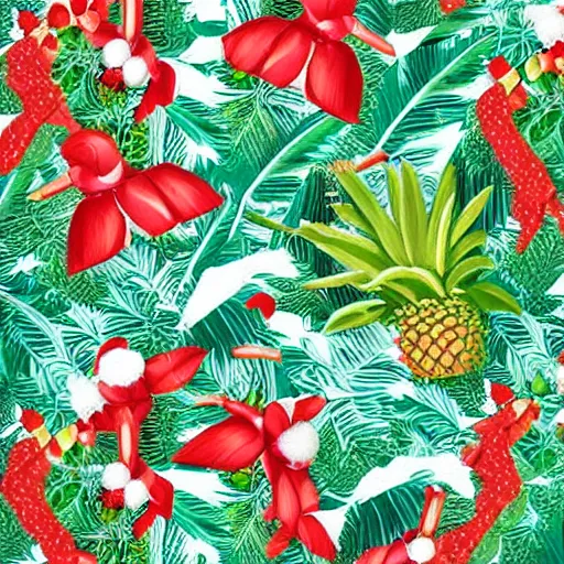 Image similar to tropical christmas
