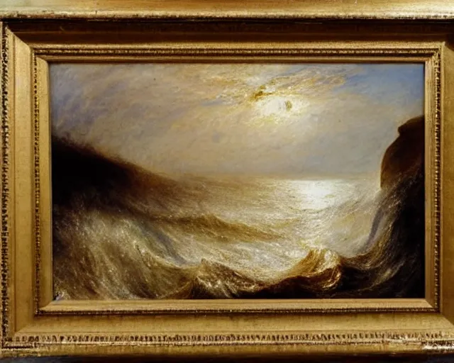 Image similar to Seascape. Oil on canvas. J.M.W. Turner.