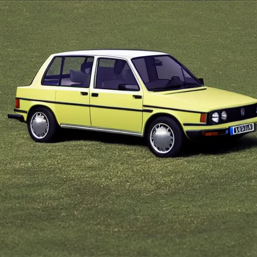 Image similar to 1980 Volkswagen designed by a lime, product photo,