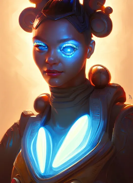 Image similar to portrait of apex legends bugs bunny, intricate, elegant, glowing lights, highly detailed, digital painting, artstation, glamor pose, concept art, smooth, sharp focus, illustration, art by artgerm and greg rutkowski, artey freytag