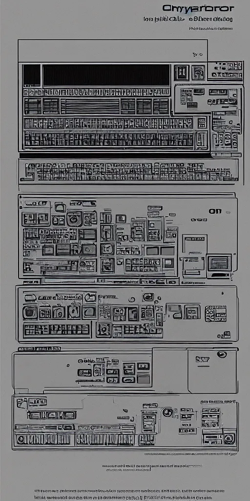 Prompt: synthesizer designed by commodore computers, detailed drawing