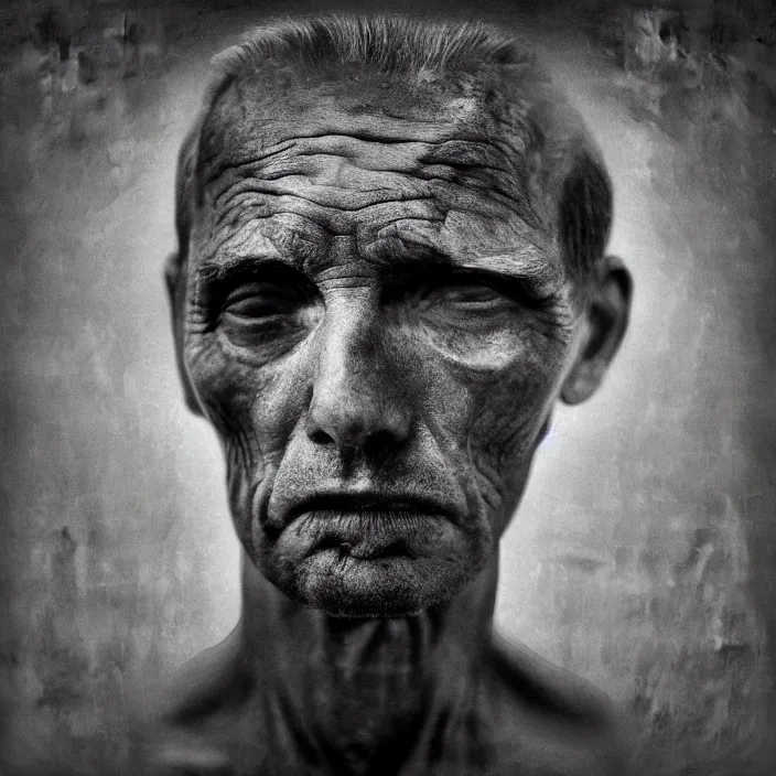 unzipping top of head, by lee jeffries, gelatin silver | Stable ...