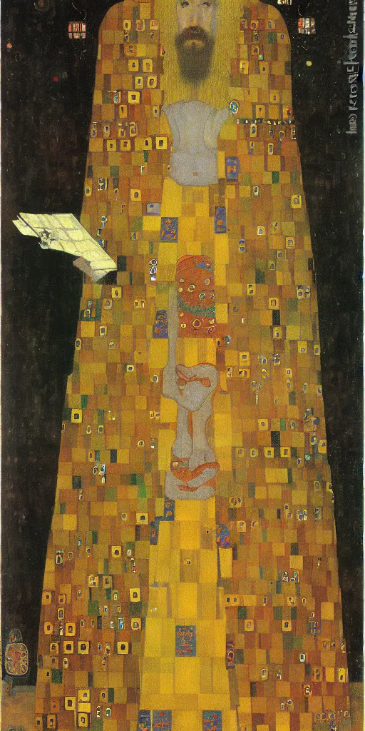 Prompt: belarussian king vytaut the great by gustav klimt