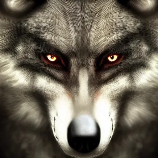 Prompt: anonymous as a wolf, award winning creature portrait photography, extremely detailed, artstation, 8 k, sensual lighting, incredible art, wlop, artgerm