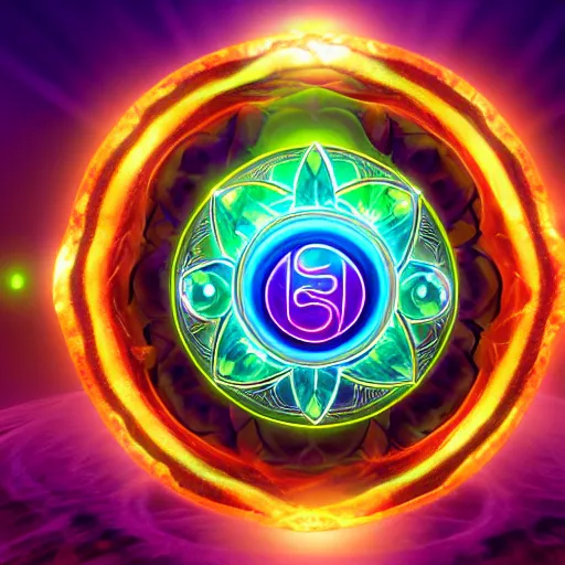 Prompt: sahasrara chakra epic legends game icon stylized digital illustration radiating a glowing aura global illumination ray tracing hdr fanart arstation by ian pesty and katarzyna da bek - chmiel