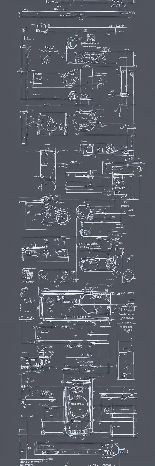 Image similar to iphone 13 diargam, patent, blueprint, detailed