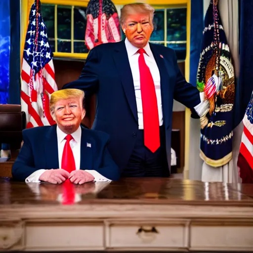 Image similar to Trump, highly detailed, high quality, HD, 4k, 8k, Canon 300mm, professional photographer, 40mp, lifelike, top-rated, award winning, realistic, sharp, no blur, edited, corrected