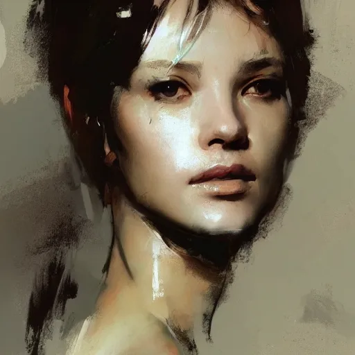 Image similar to portrait of a beautiful woman by sparth, ruan jia, craig mullins