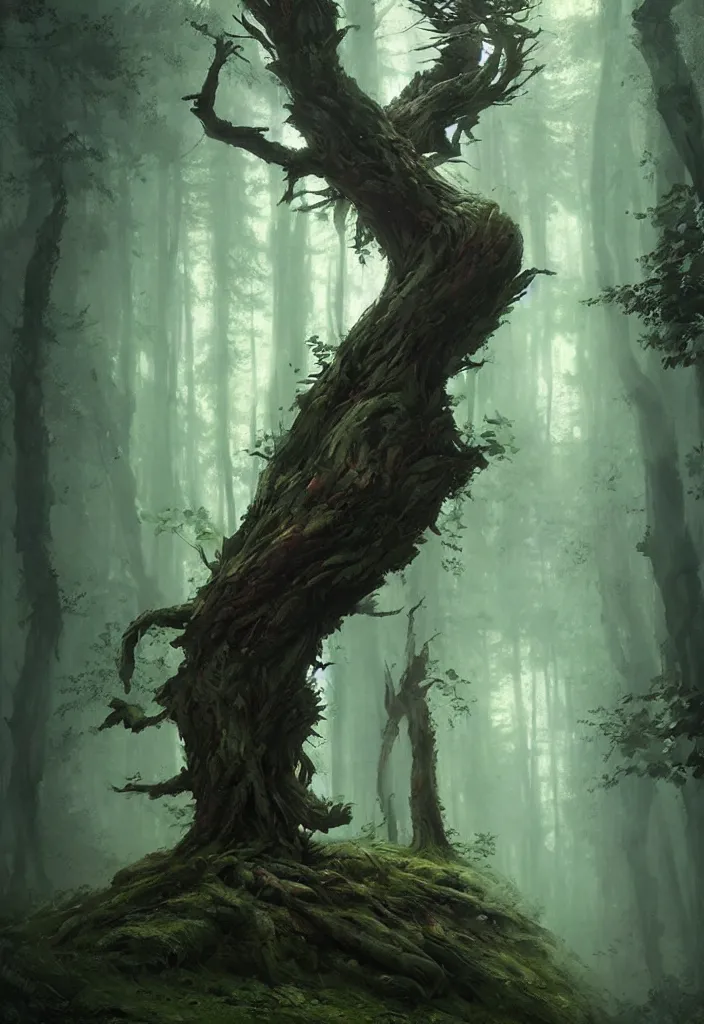 Image similar to Spirit soul of forest, by Greg Rutkowski