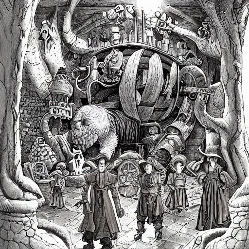 Prompt: illustration for Discworld, by Terry Pratchett