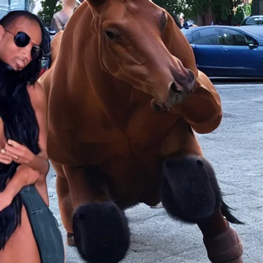 Image similar to centaur as kanye with horsebody, kanye horse, kanye centaur, centaur