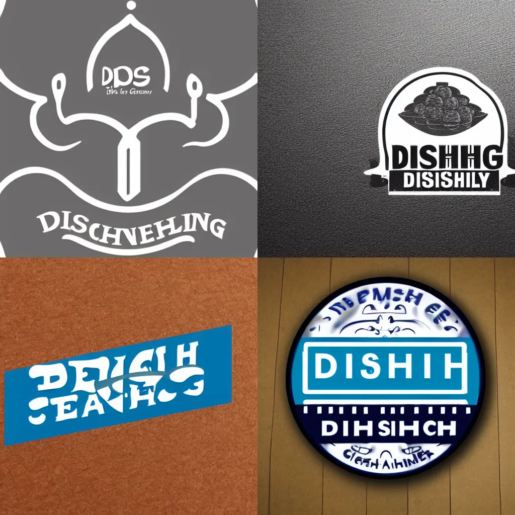 Prompt: a logo for a dish washing company,